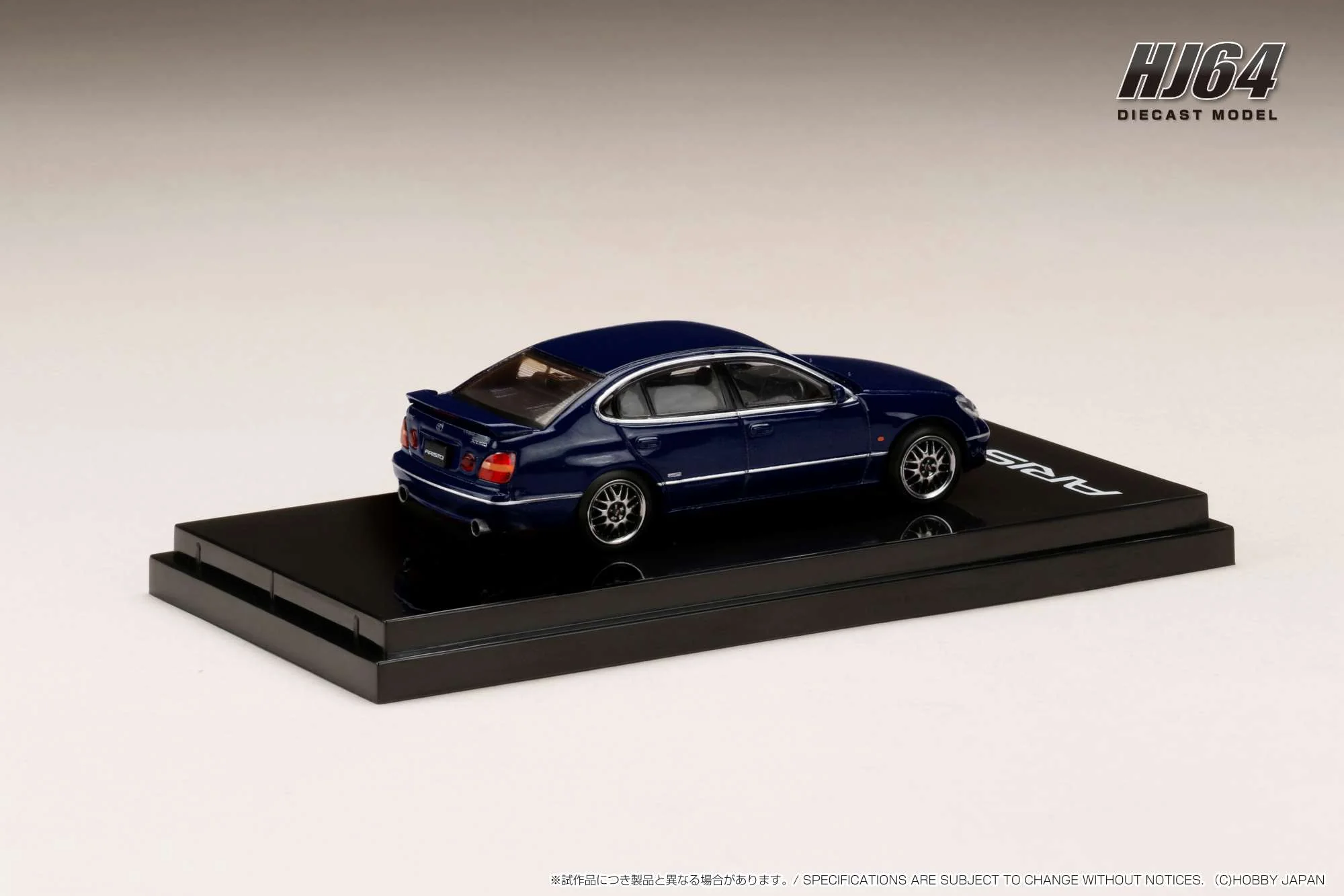 Hobby Japan 1:64 Toyota Aristo (V300) Vertex Edition Early Custom Version in Dark Blue Mica - Image 2