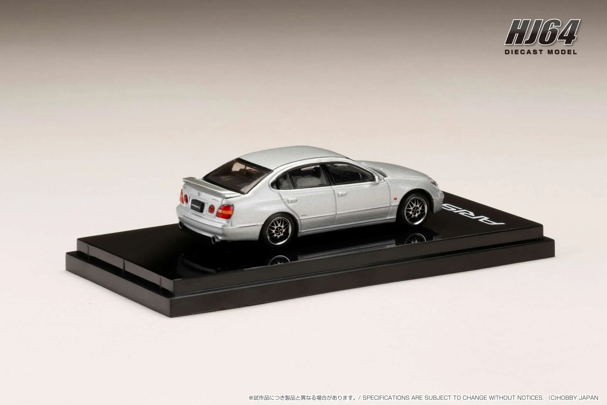Hobby Japan 1:64 Toyota Aristo (V300) Vertex Edition Early Custom Version in Silver Metallic - Image 2