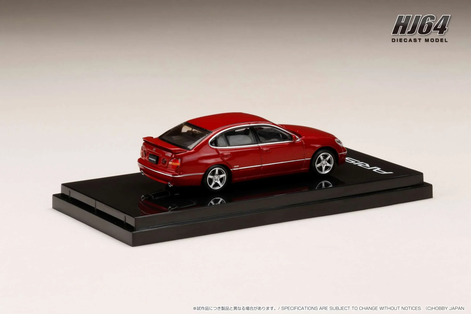 Hobby Japan 1:64 Toyota Aristo (V300) Vertex Edition Early Version in Red Mica - Image 2