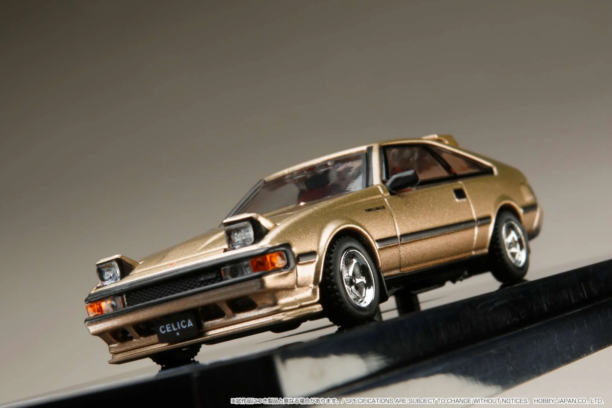 Hobby Japan 1:64 Toyota Celica XX (A60) 1983 2000GT TWINCAM24 Customized Version in Camel Beige Metallic - Image 5