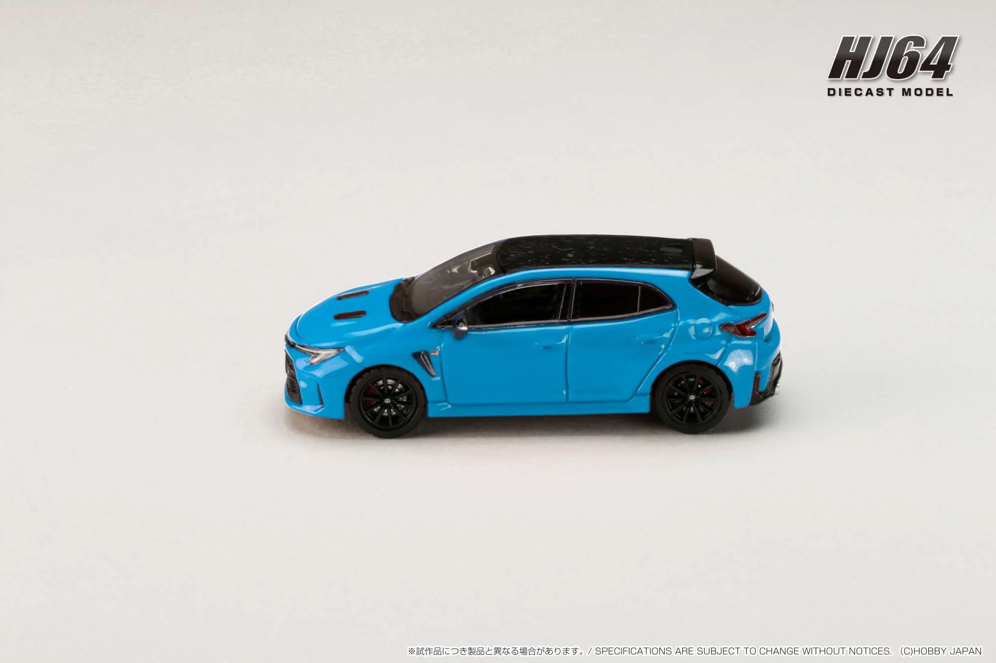 Hobby Japan 1:64 Toyota GR Corolla RZ in Cyan Metallic - Image 2