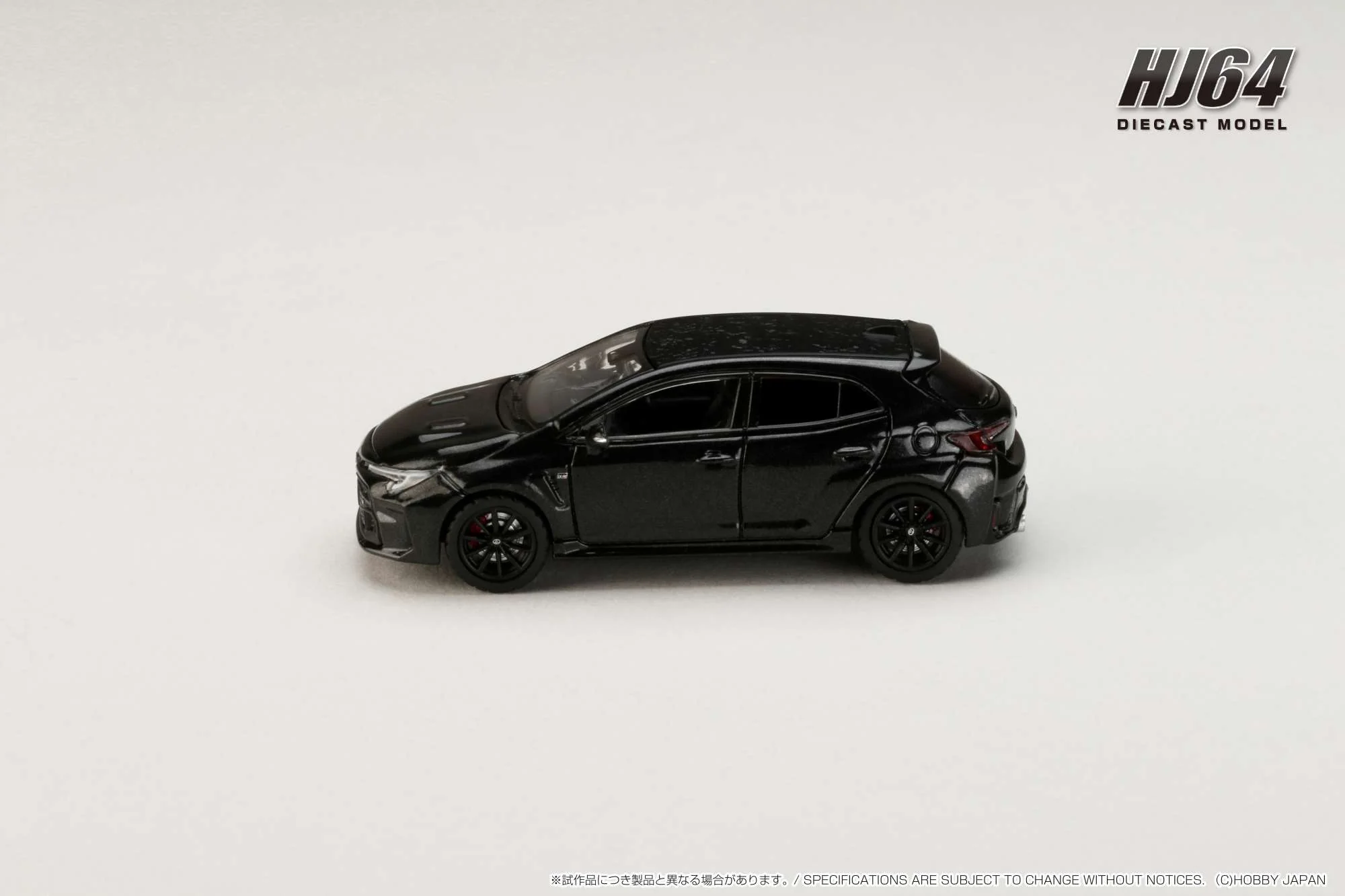 Hobby Japan 1:64 Toyota GR Corolla RZ in Precious Black Pearl - Image 2