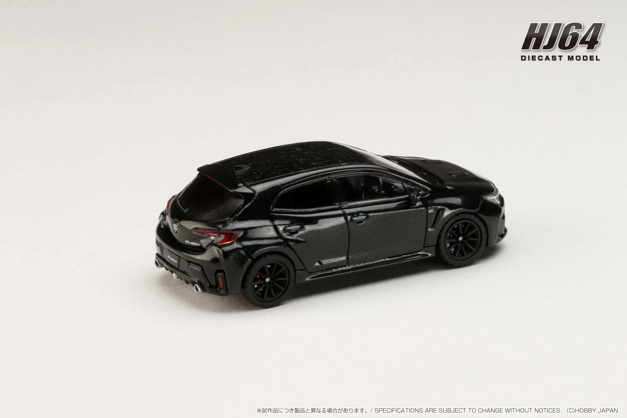 Hobby Japan 1:64 Toyota GR Corolla RZ in Precious Black Pearl - Image 3