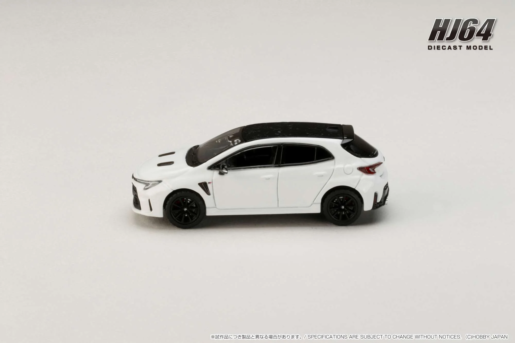 Hobby Japan 1:64 Toyota GR Corolla RZ in Super White II - Image 3