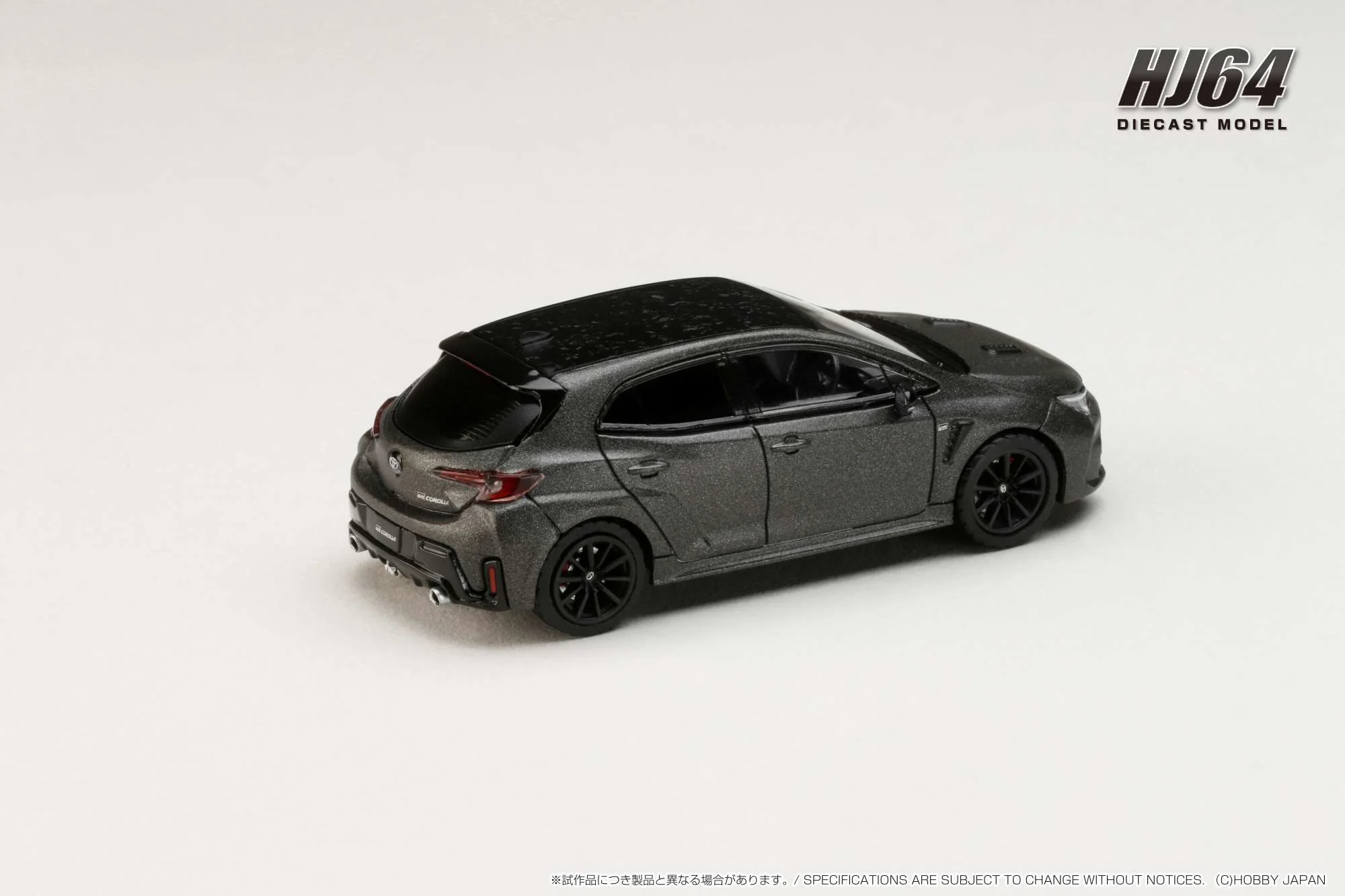 Hobby Japan 1:64 Toyota GR Corolla RZ MORIZO Edition in Matte Steel - Image 3