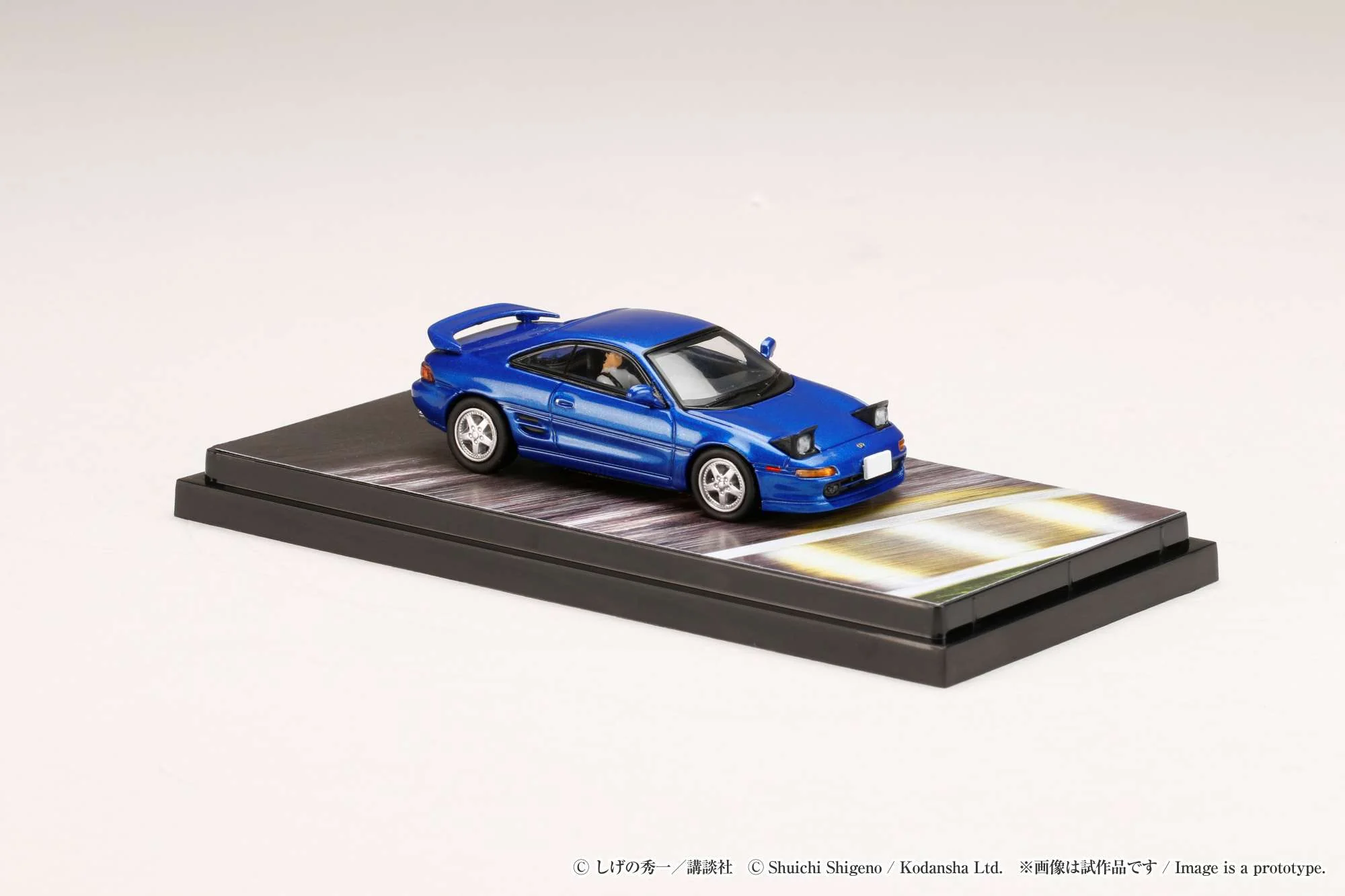 Hobby Japan 1:64 Toyota MR2 (SW20) G-Limited / INITIAL D vs Takumi Fujiwara with Kai Kogashiwa Driver Figure - Image 3