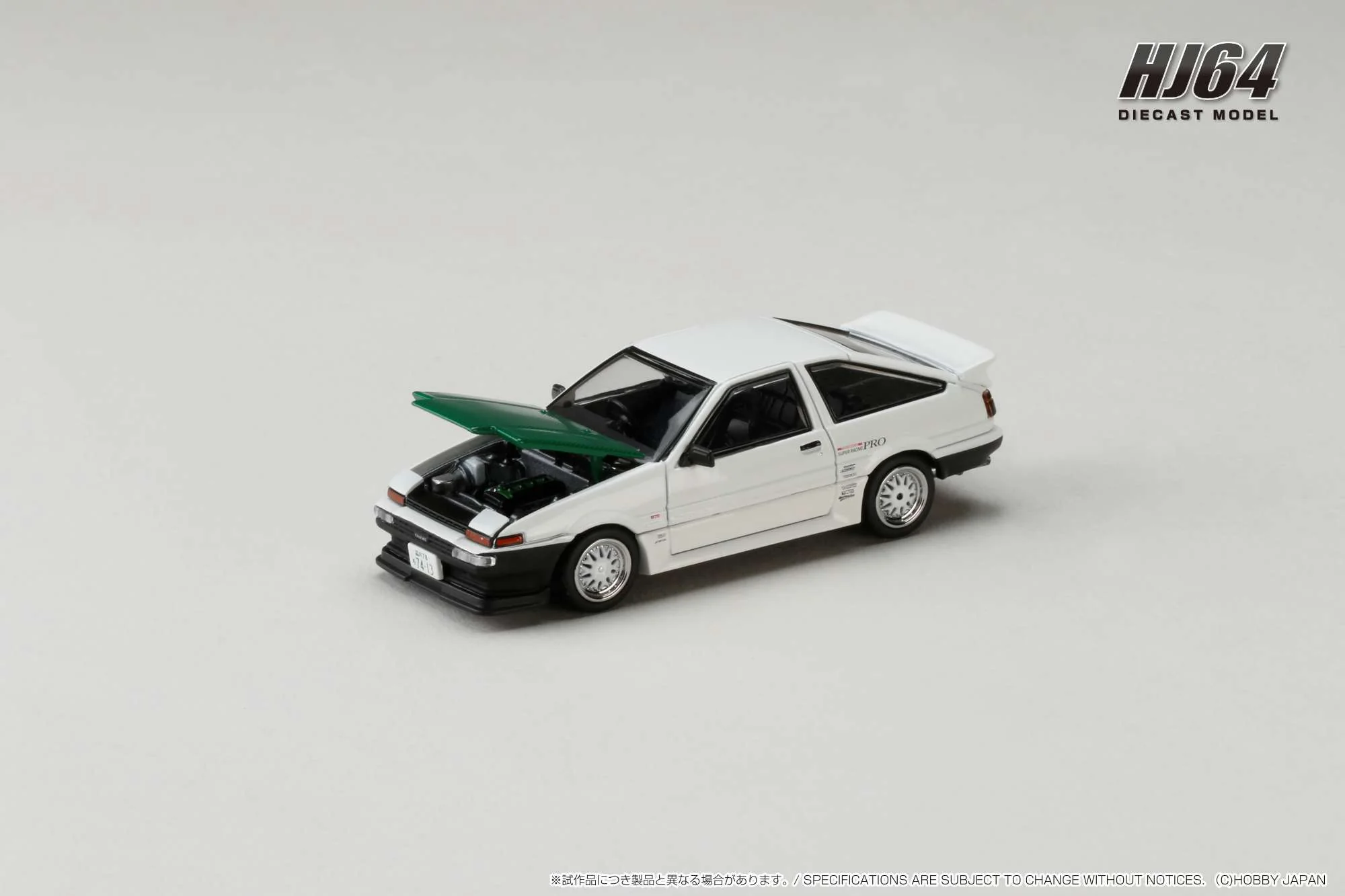 Hobby Japan 1:64 Toyota Sprinter Trueno AE86 DRIFT KING with Dori Dori Mesh Wheels