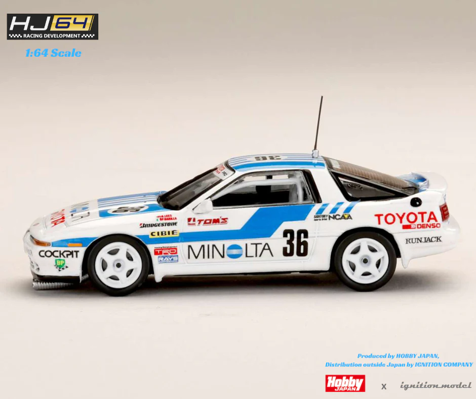 Hobby Japan 1:64 Toyota Supra (MA70) 1988 MINOLTA #36 Specification - Image 2