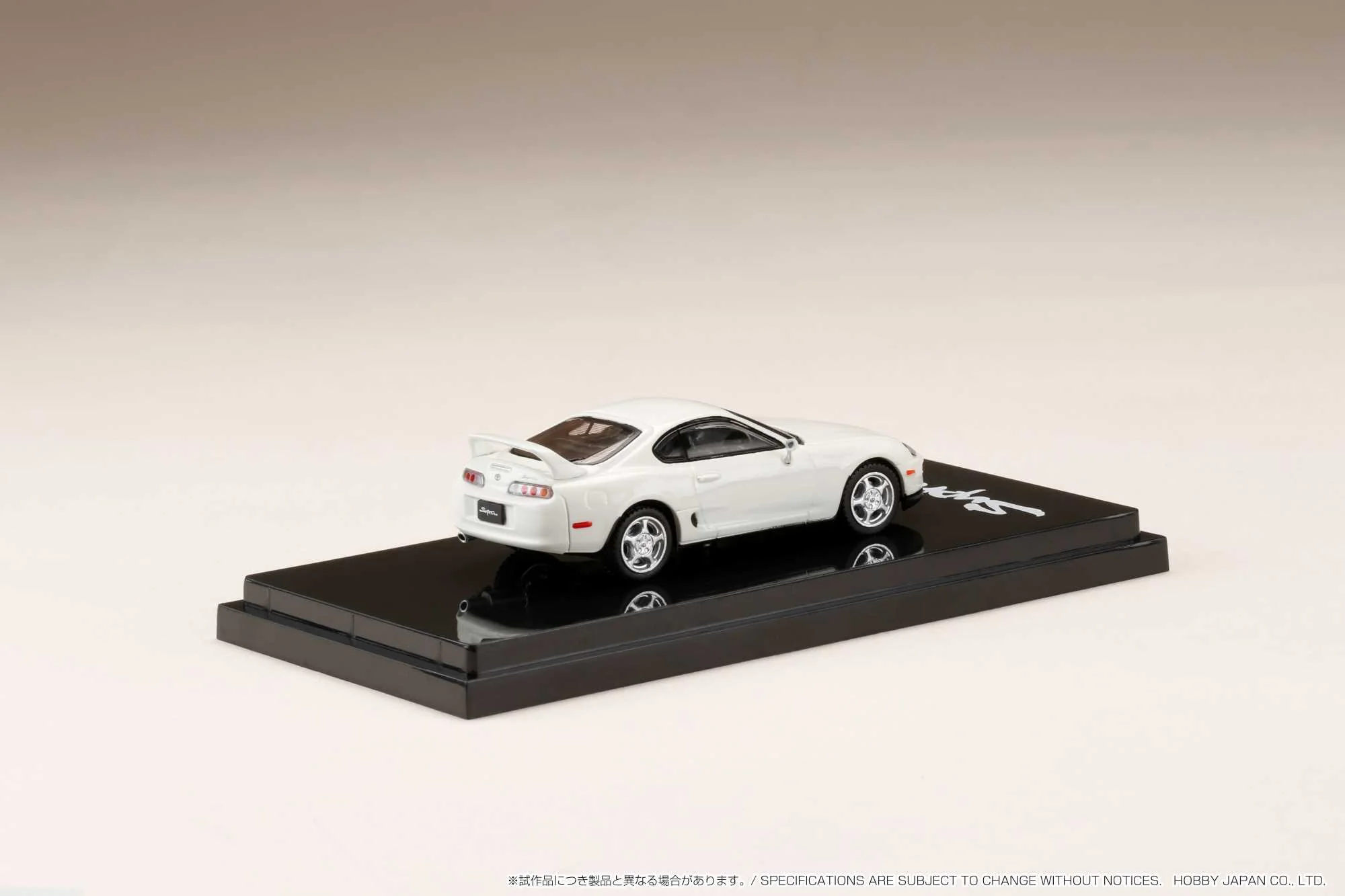 Hobby Japan 1:64 Toyota Supra RZ (A80) in Super White II with Engine Display Model - Image 3