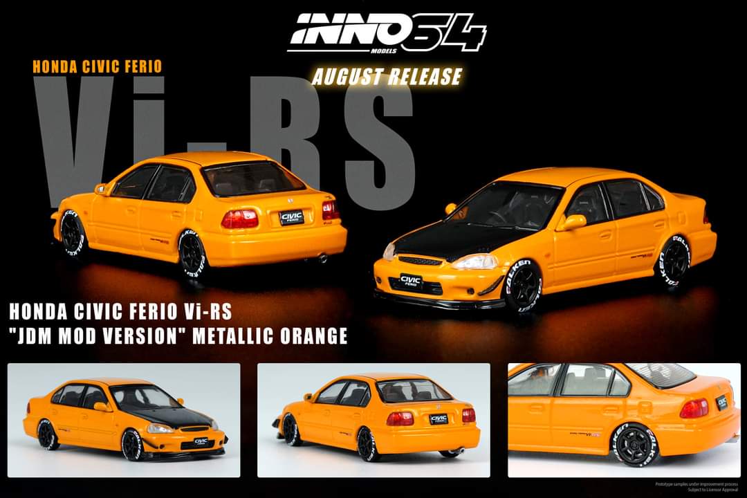 Honda Civic Ferio Vi-RS JDM Mod Version in Orange Metallic - Image 3