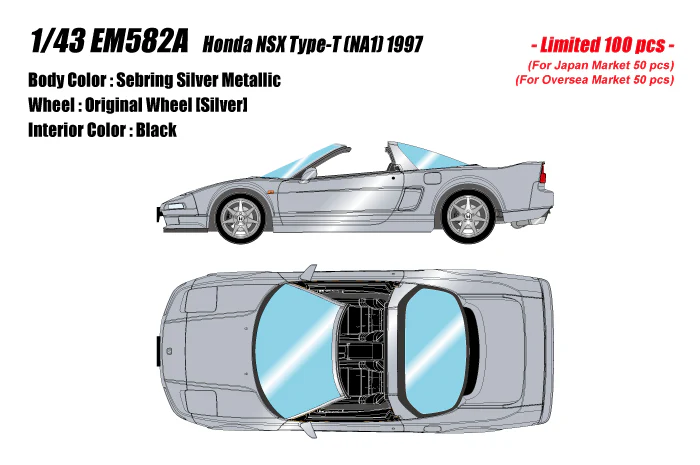 EIDOLON 1:43 Honda NSX (NA1) type T (NA1) 1997 - Image 11