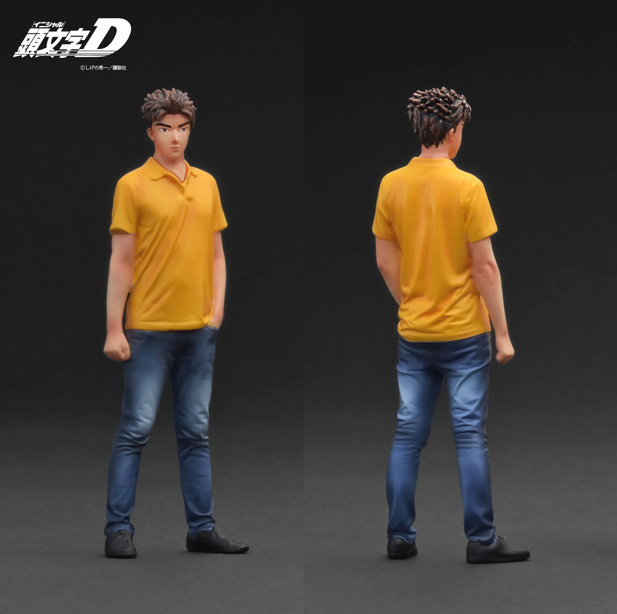 Ignition Model 1:18 Initial D Mazda RX-7 (FD3S) Yellow with Mr. Keisuke Takahashi - Image 6