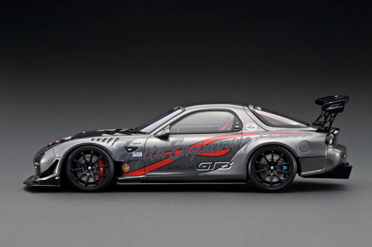 Ignition Model 1:18 Mazda RX-7 (FD3S) FEED Afflux GT3 in Gun Metallic - Image 2