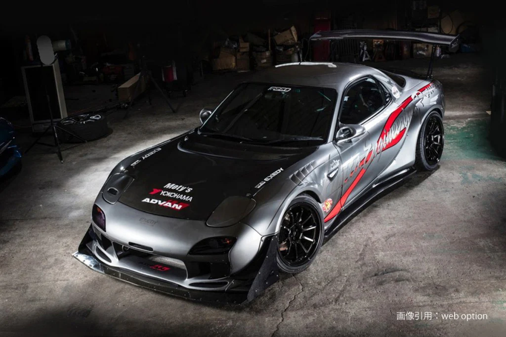 Ignition Model 1:18 Mazda RX-7 (FD3S) FEED Afflux GT3 in Gun Metallic - Image 6