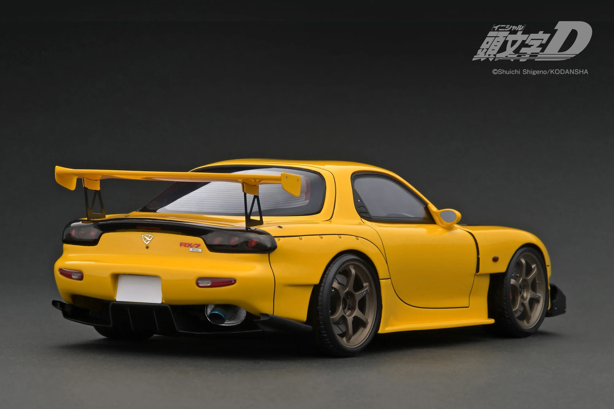 Ignition Model 1:18 Mazda RX-7 (FD3S) INITIAL D in Yellow with LED Lights - Image 10