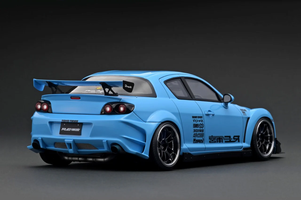 Ignition Model 1:18 Mazda RX-8 (SE3P) RE Amemiya in Light Blue - Image 2