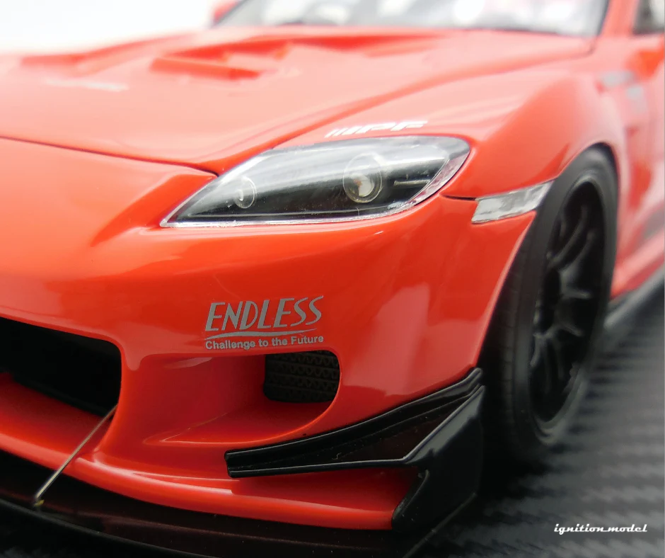 Ignition Model 1:18 Mazda RX-8 (SE3P) RE Amemiya in Orange - Image 3
