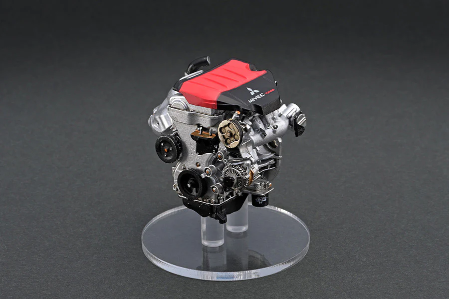 Ignition Model 1:18 Mitsubishi Lancer Evolution X (CZ4A) in Red Metallic with Engine Display - Image 5