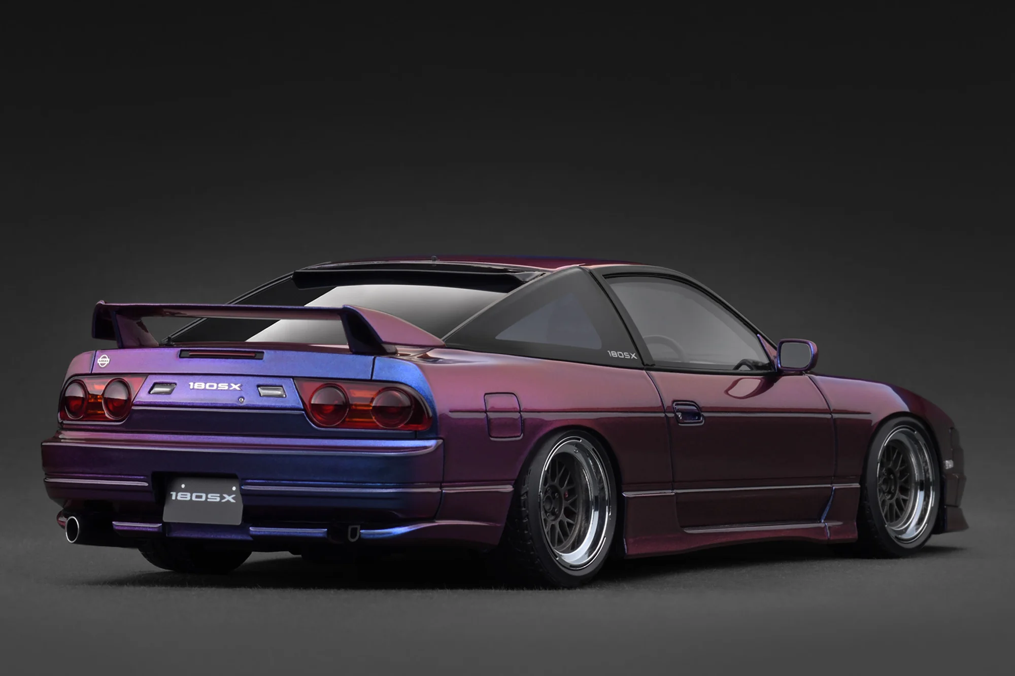 Ignition Model 1:18 Nissan 180SX TYPE X (RPS13) in Purple Metallic - Image 2