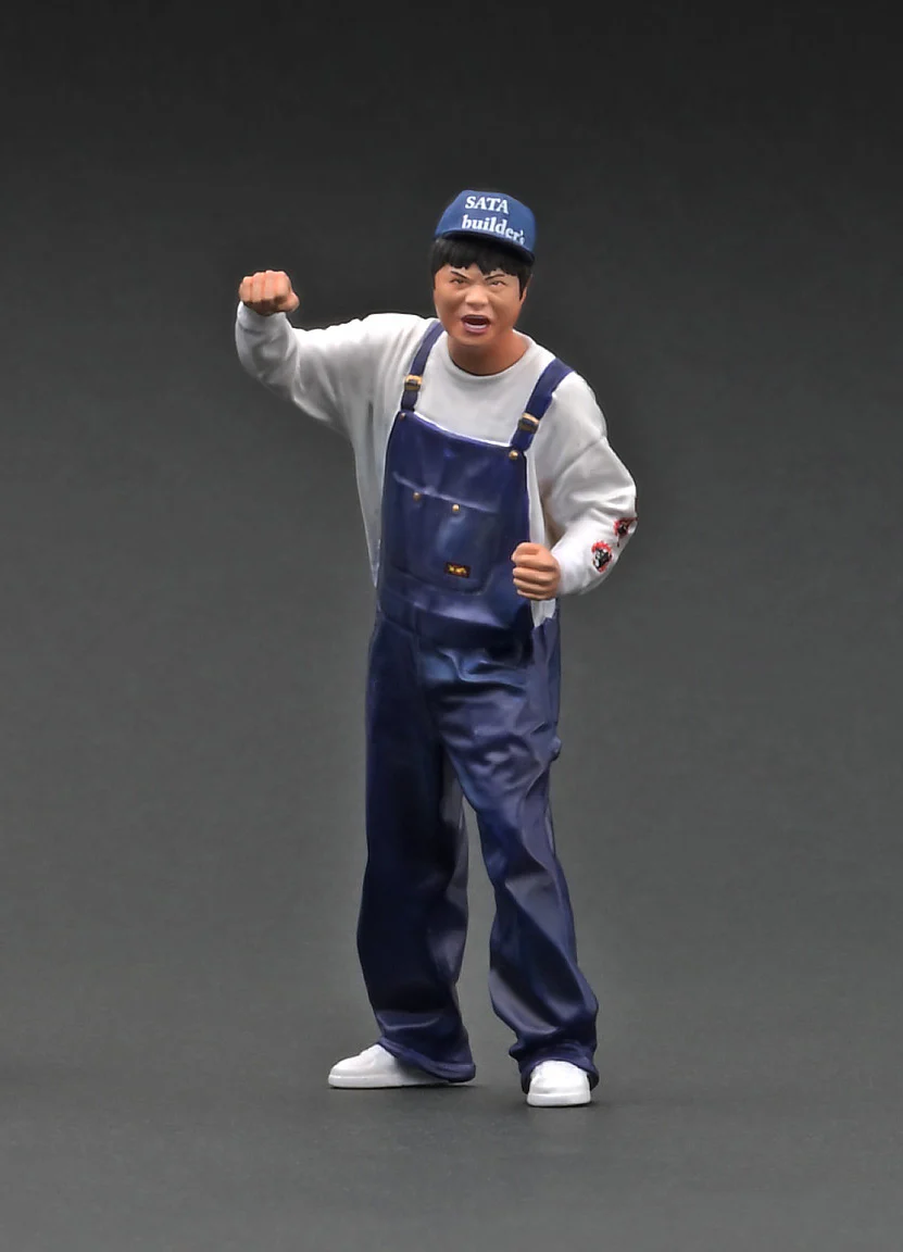 Ignition Model 1:18 Nissan Laurel 2000SGX (C130) Purple Circuit Ver. With Mr. Sata Figure - Image 6