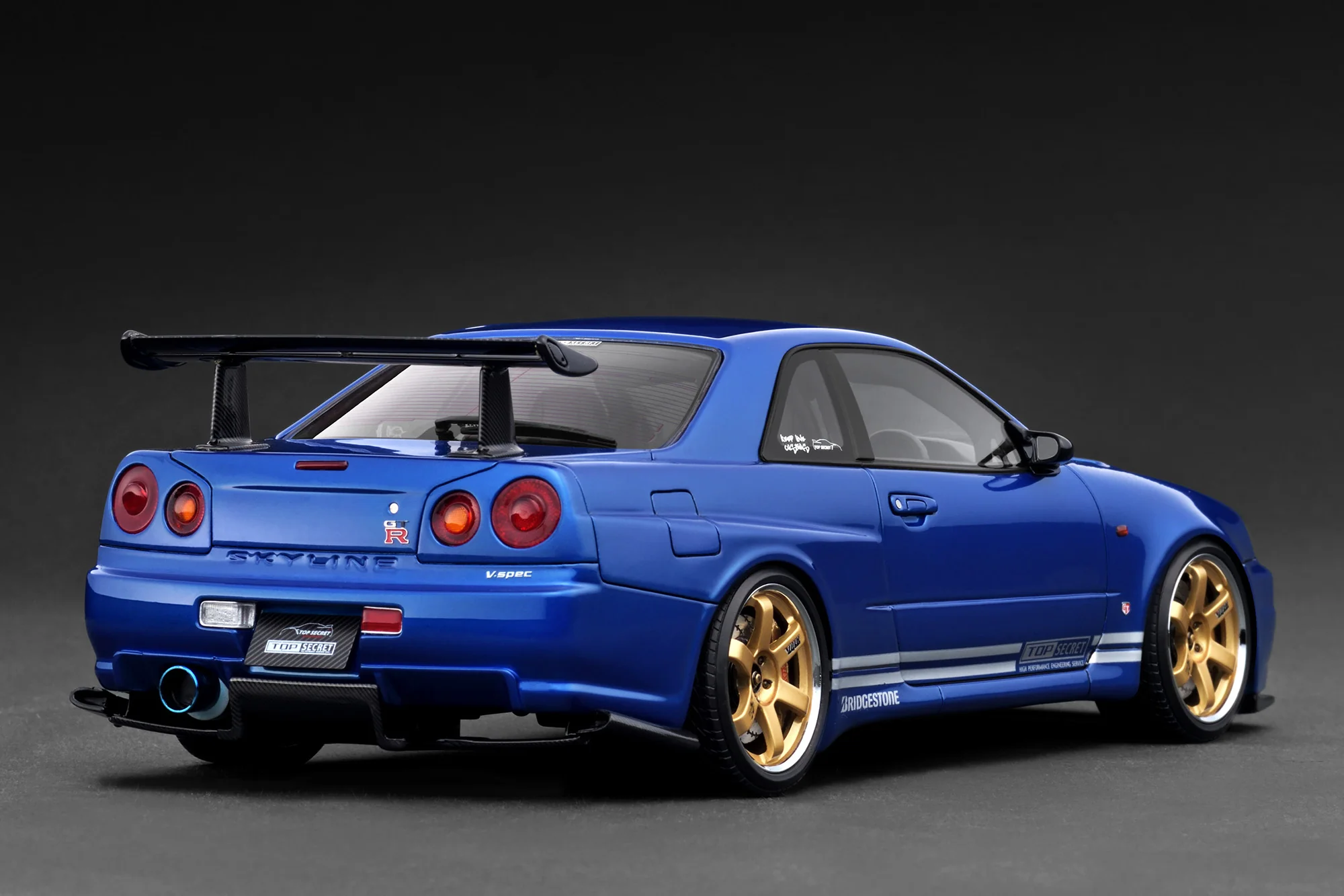 Ignition Model 1:18 Nissan Skyline 34GT-R (R34) TOP SECRET in Blue - Image 2