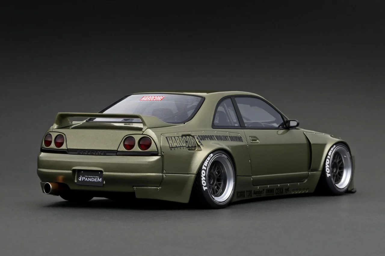 Ignition Model 1:18 Nissan Skyline GT-R (BNCR33) Pandem in Millennium Jade - Image 2