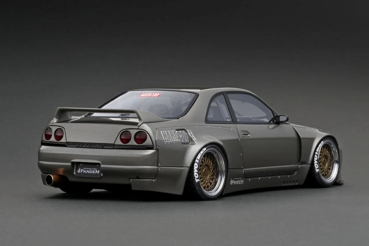 Ignition Model 1:18 Nissan Skyline GT-R (BNCR33) Pandem in Gun Metallic - Image 2