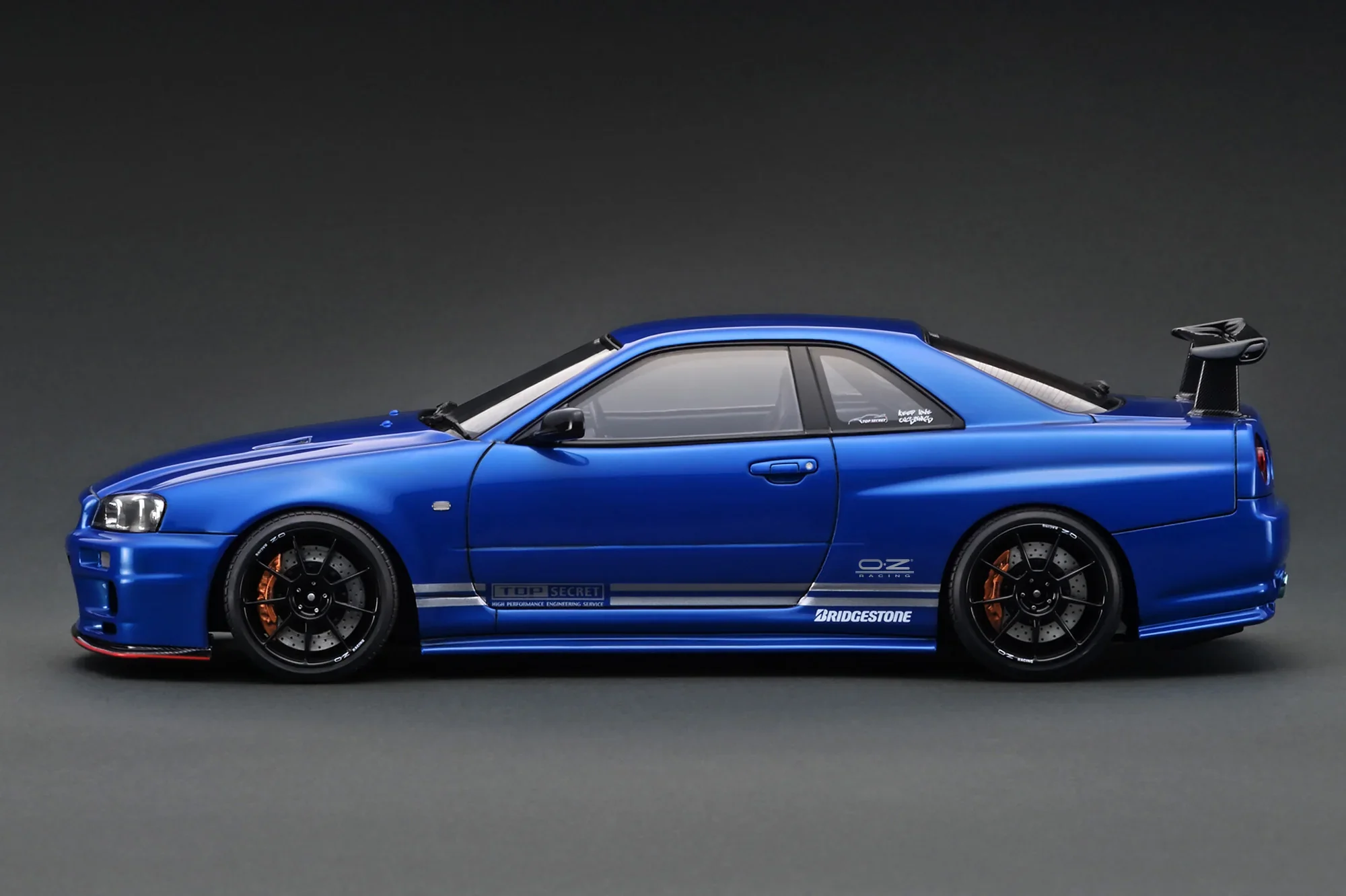 Ignition Model 1:18 Nissan Skyline (R34) GT-R TOP SECRET in Blue Metallic - Image 2