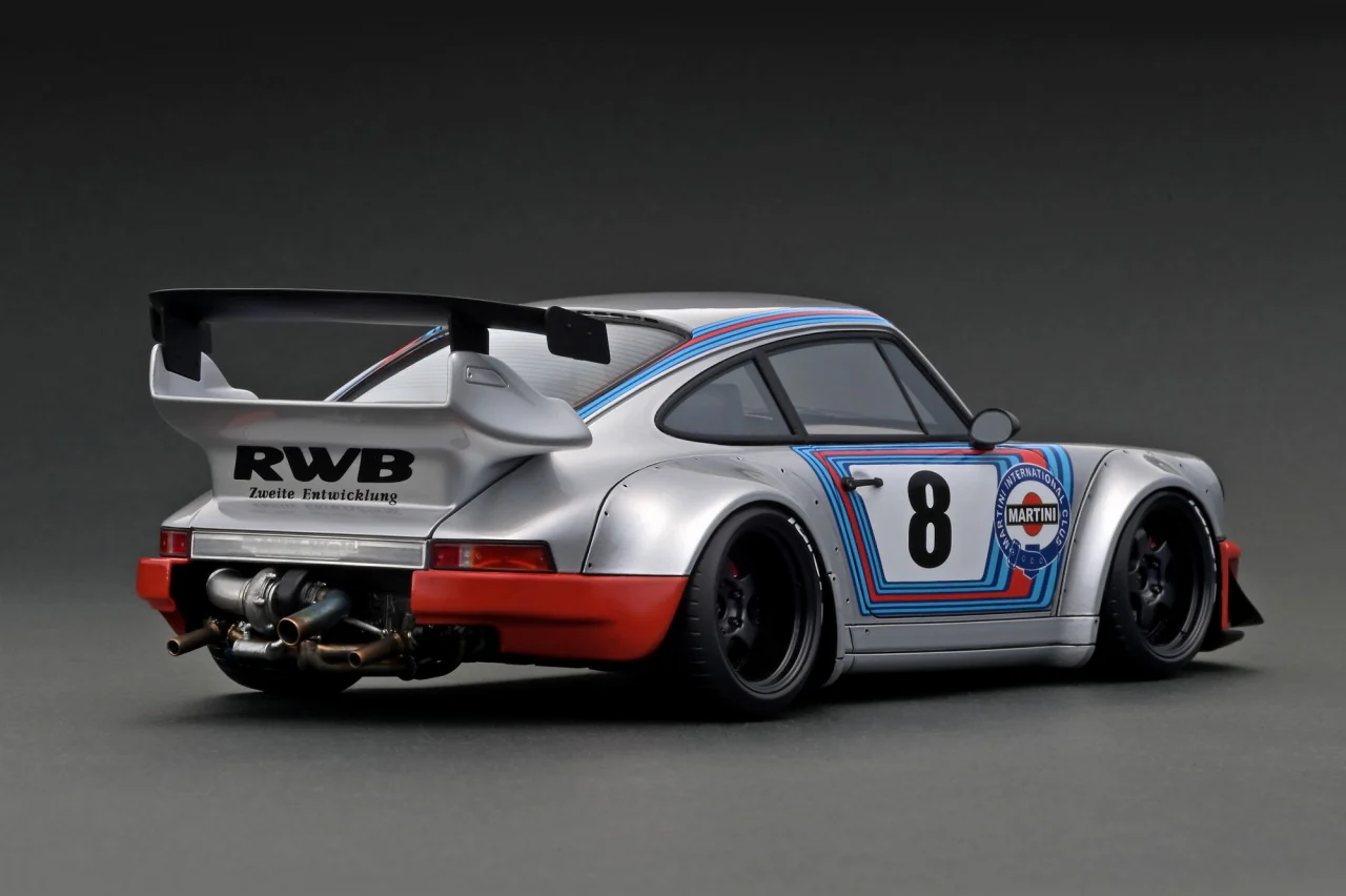 Ignition Model 1:18 Porsche 964 RWB in Silver / Blue / Red - Image 2