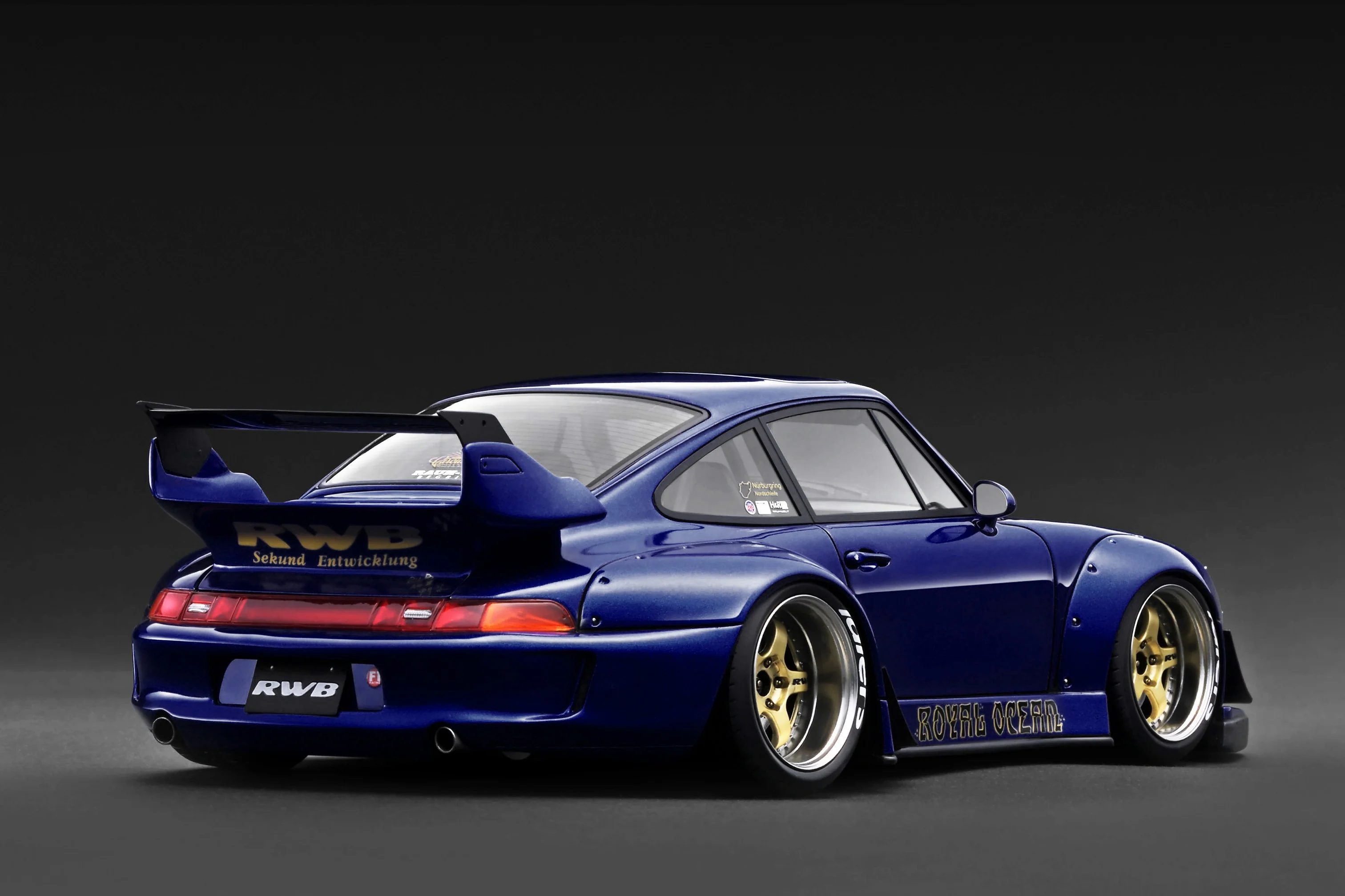 *PREORDER* Ignition Model 1:18 Porsche RWB 993 in Blue Metallic - Image 2
