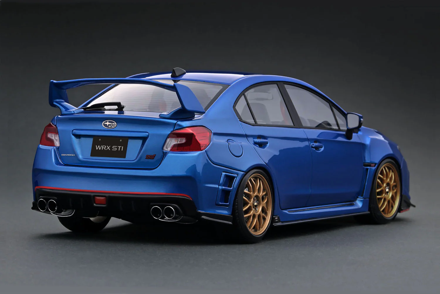 Ignition Model 1:18 Subaru WRX (CBA-VAB) STI in Blue Metallic - Image 2