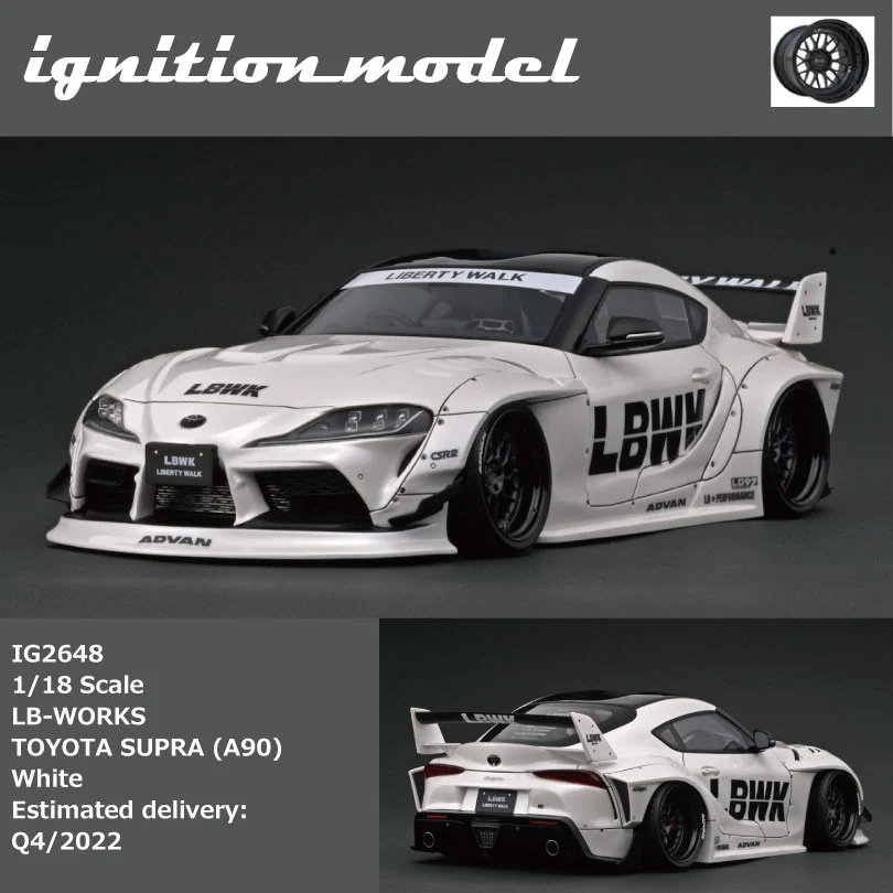 Ignition Model 1:18 Toyota GR Supra (A90) LBWK in White