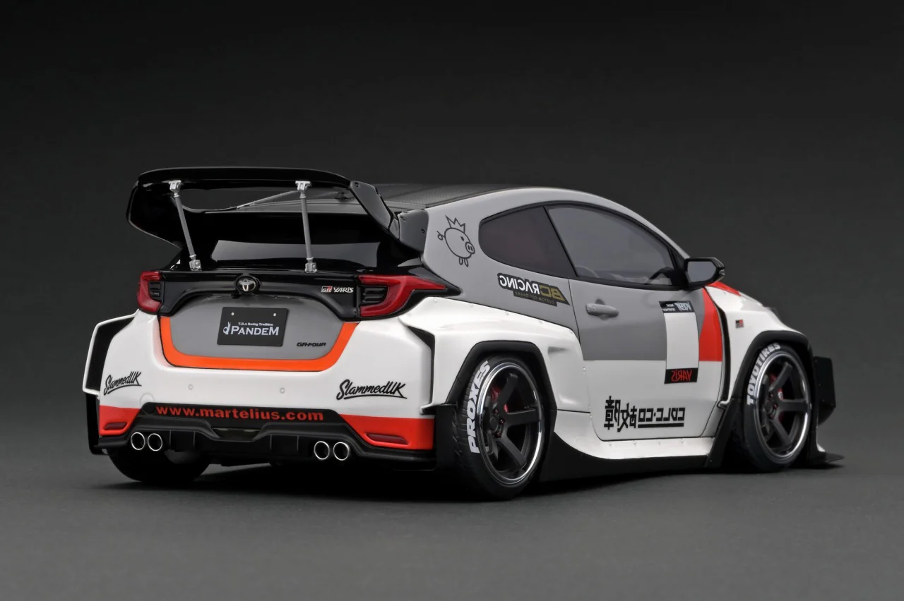 Ignition Model 1:18 Toyota GR Yaris (4BA) PANDEM in White - Image 2