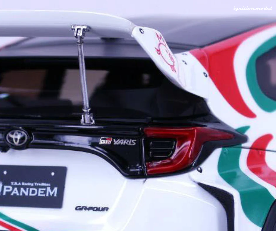 Ignition Model 1:18 Toyota GR Yaris (4BA) PANDEM in White - Image 4
