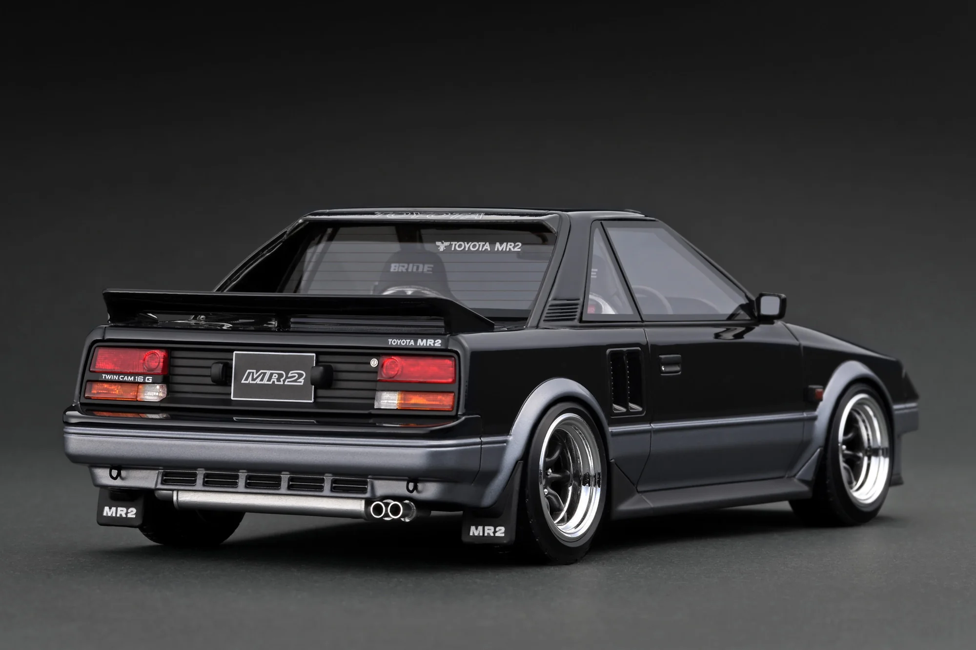 Ignition Model 1:18 Toyota MR2 (AW11) in Black & Silver - Image 3