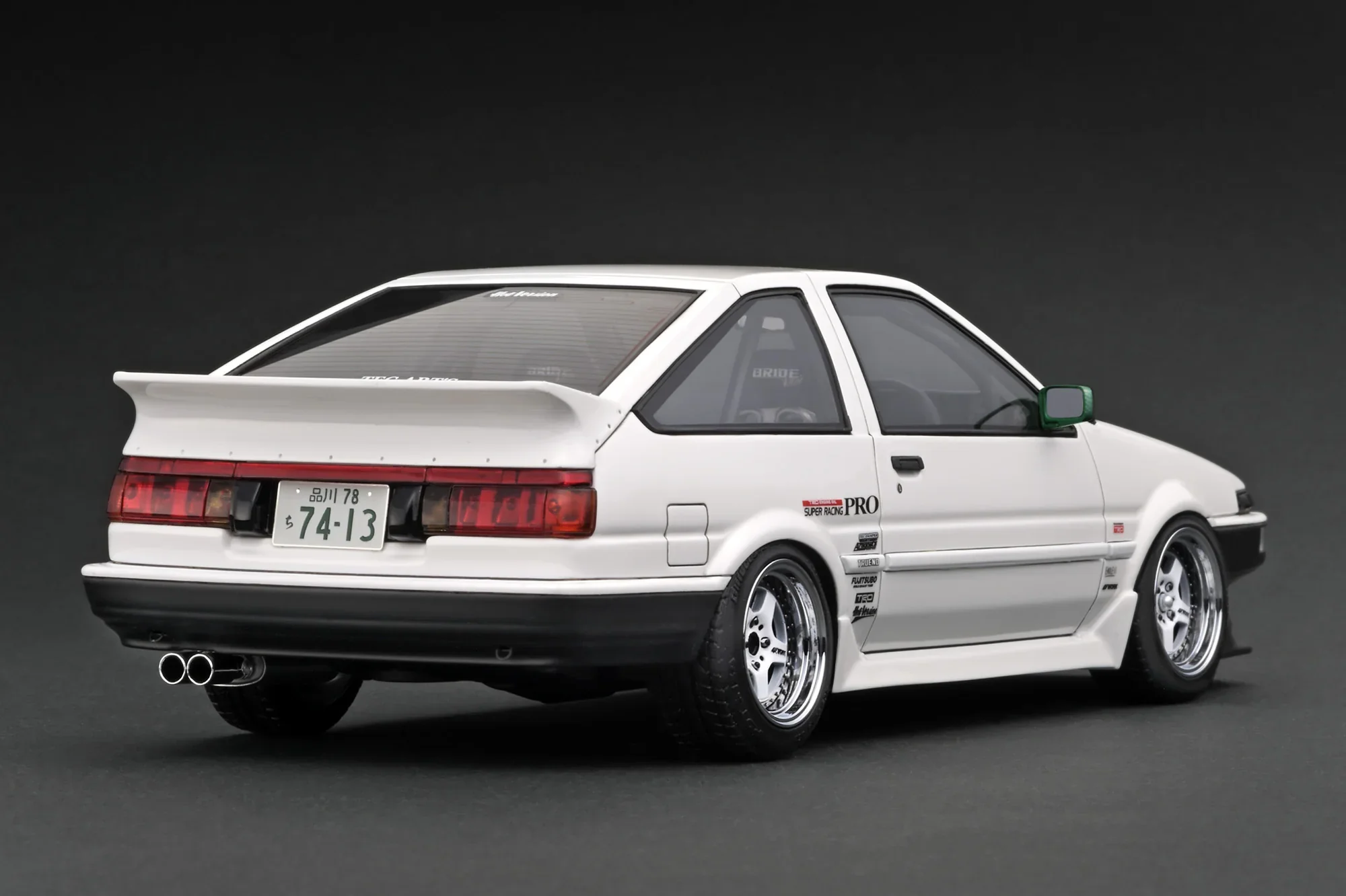 Ignition Model 1:18 Toyota Sprinter Trueno (AE86) 3DR TK-Street Late Version in White - Image 3