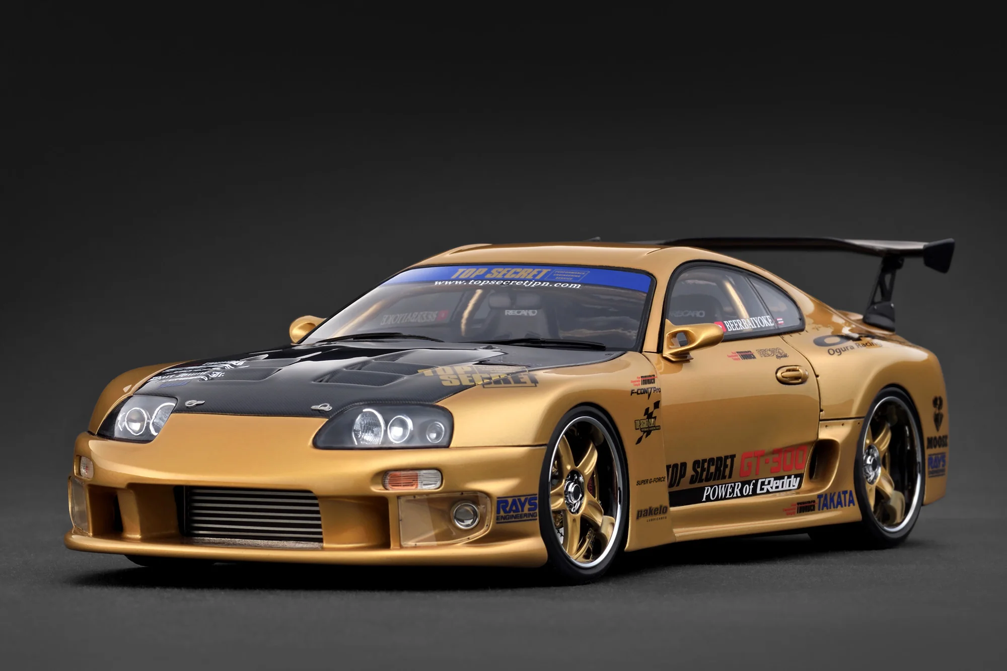 Ignition Model 1:18 Toyota Supra (A80) TOP SECRET in Gold