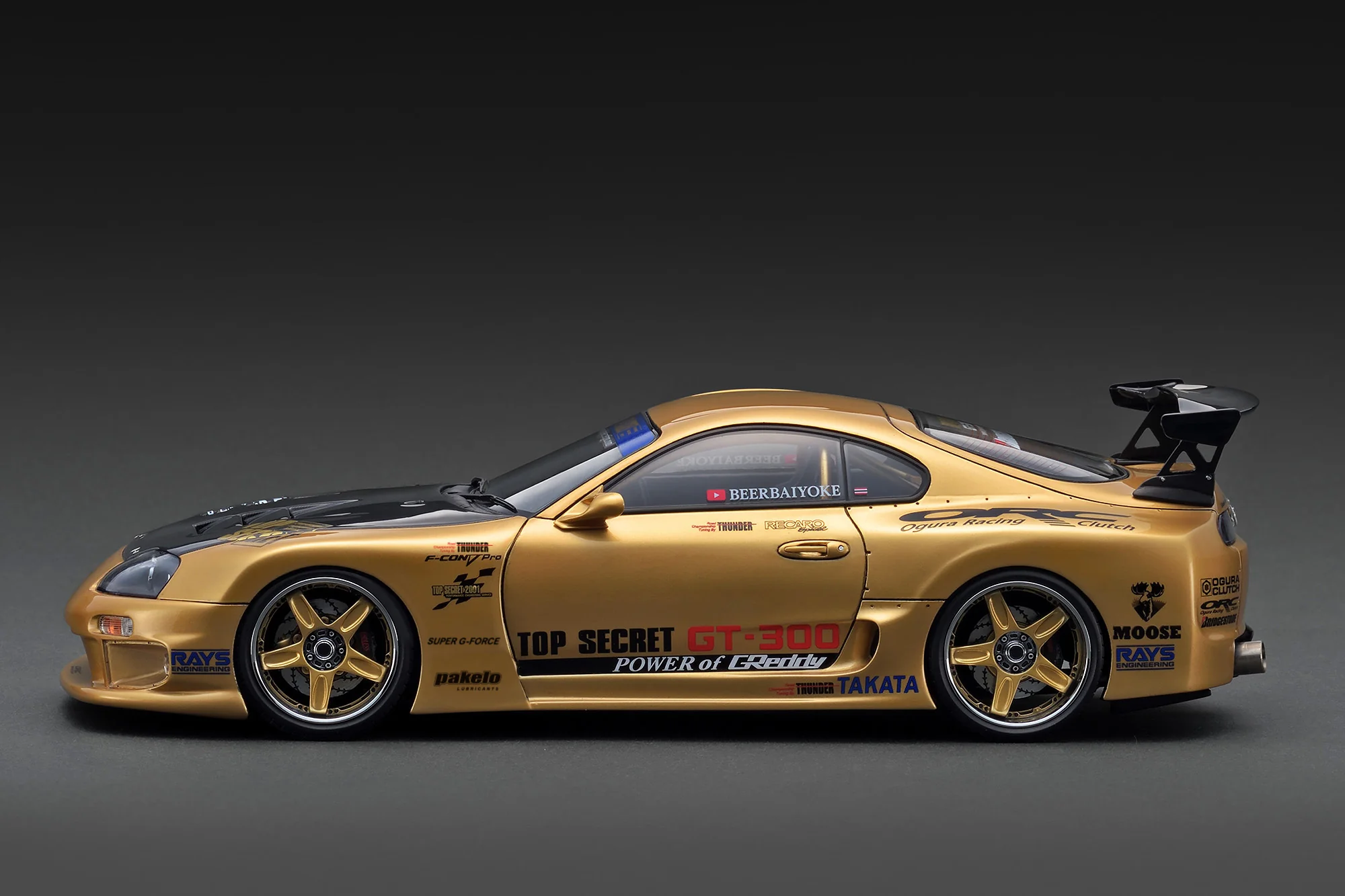 Ignition Model 1:18 Toyota Supra (A80) TOP SECRET in Gold - Image 2