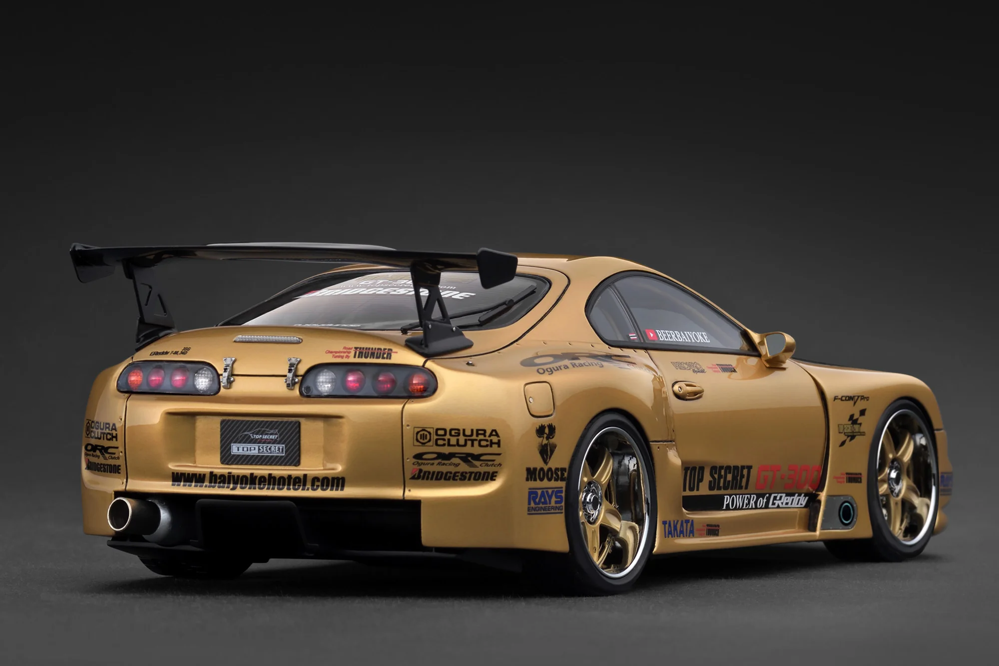 Ignition Model 1:18 Toyota Supra (A80) TOP SECRET in Gold - Image 3
