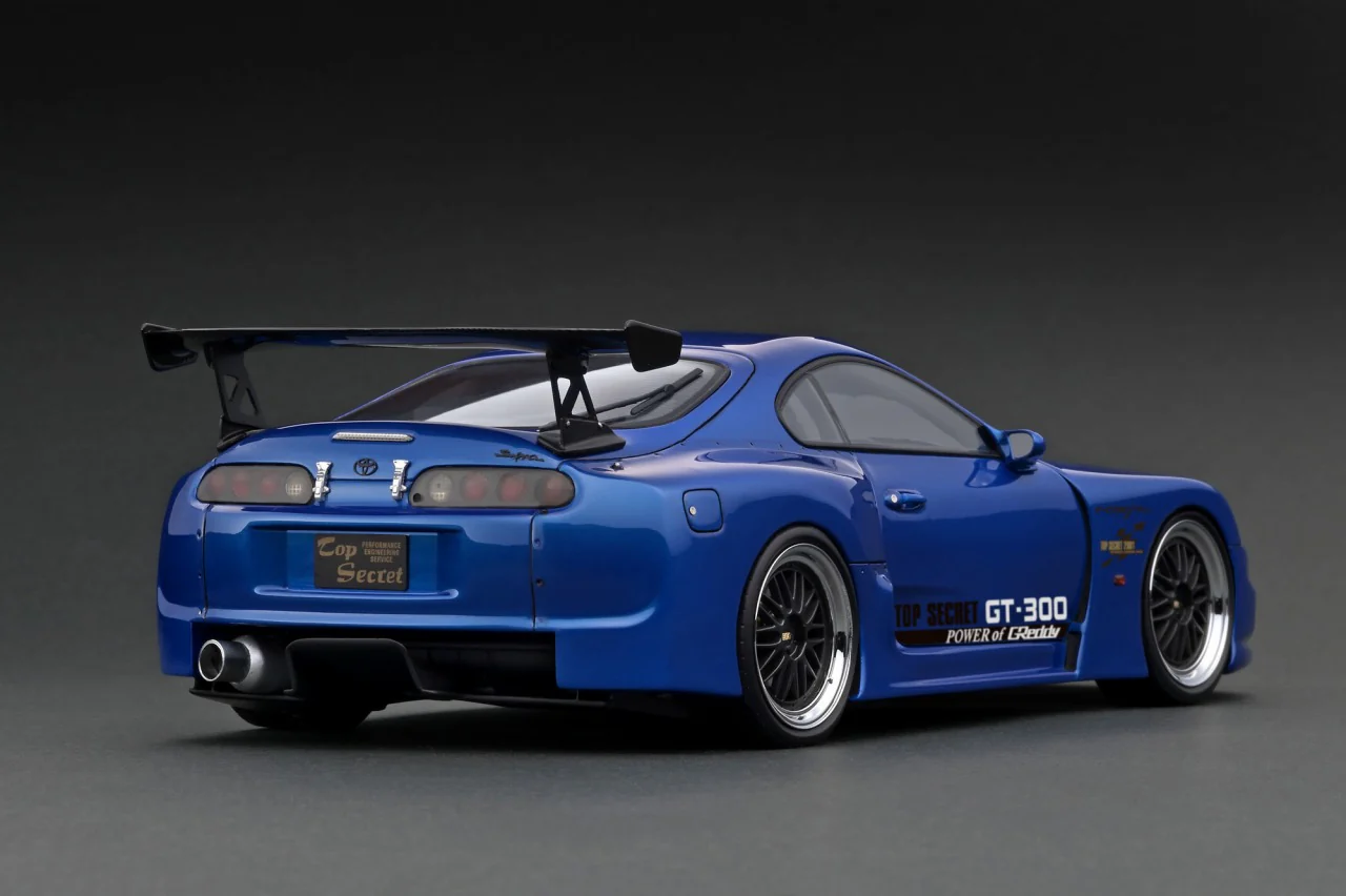 Ignition Model 1:18 Toyota Supra (JZA80) Top Secret GT300 in Blue Metallic - Image 2