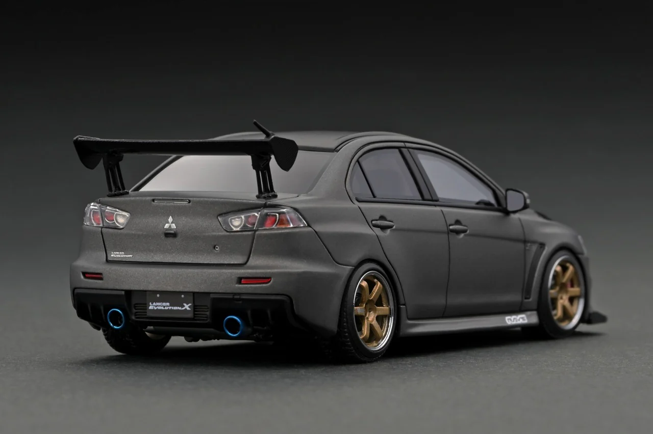 Ignition Model 1:43 Mitsubishi Lancer Evolution X (CZ4A) in Matte Gun Metallic - Image 2