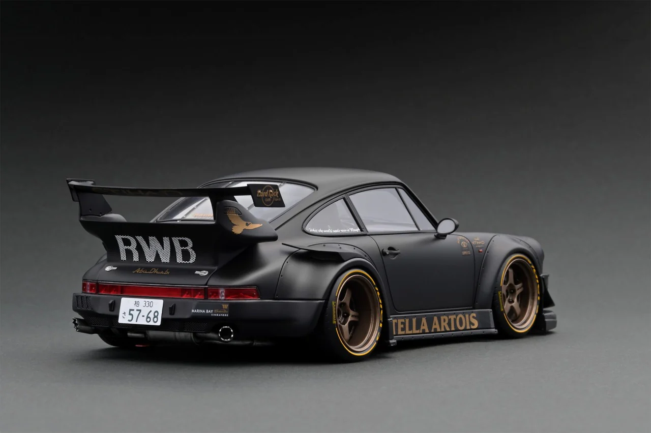 Ignition Model 1:43 Porsche 964 RWB in Matte Black - Image 2