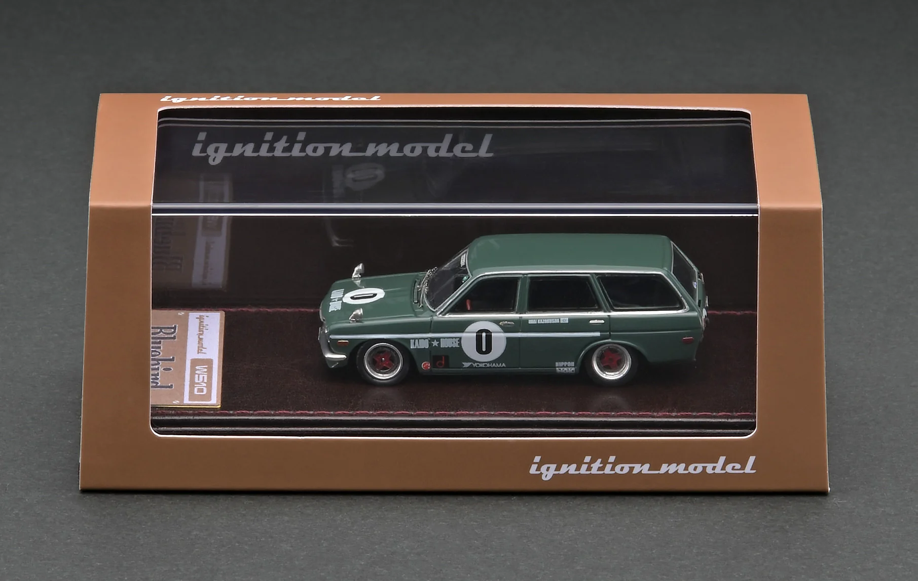Ignition Model 1:64 Nissan Datsun Bluebird (510) Wagon Kaido House in Green - Image 3