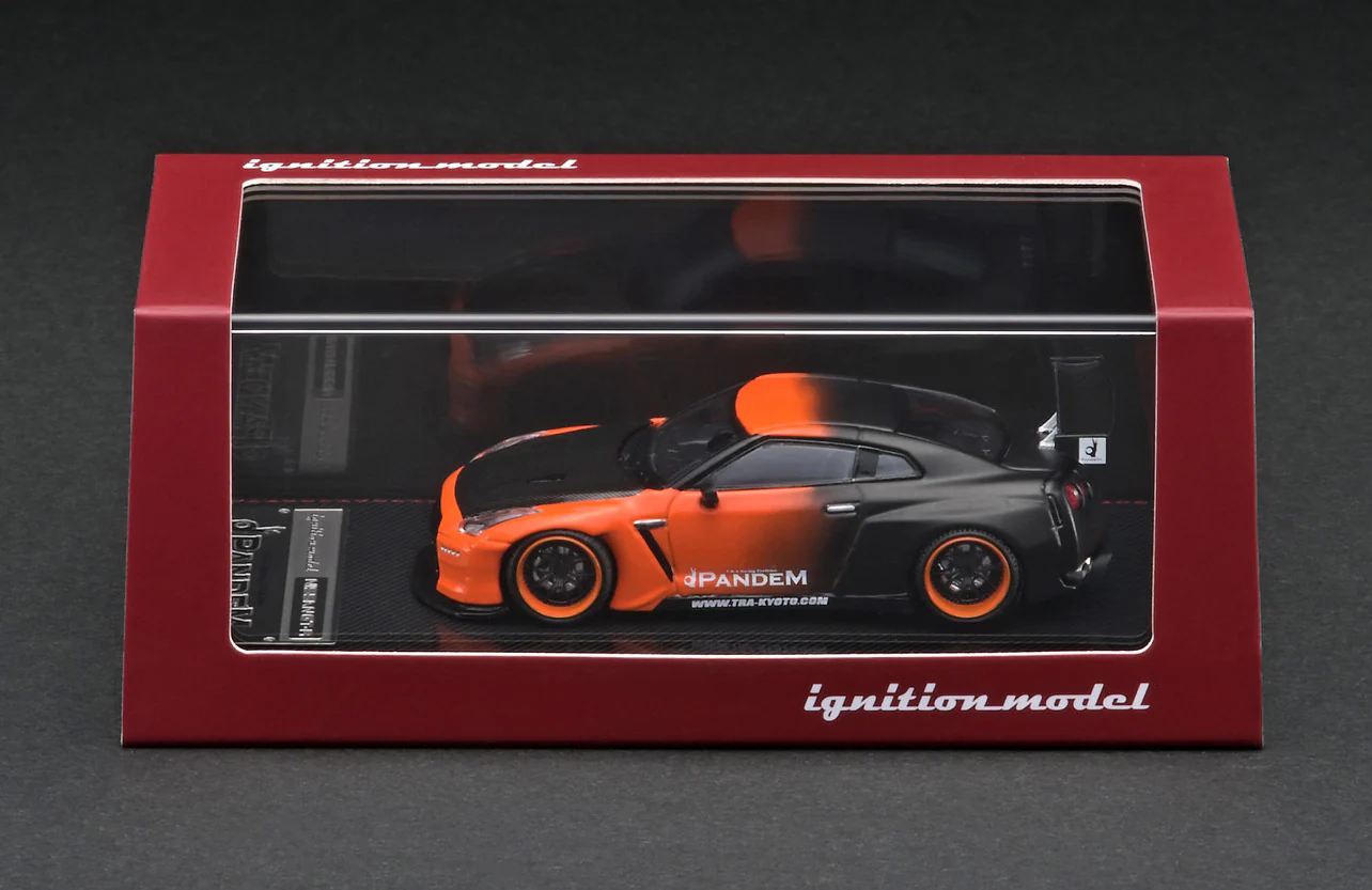 *PREORDER* Ignition Model 1:64 Nissan Skyline (R35) GT-R Pandem in Orange / Black - Image 3