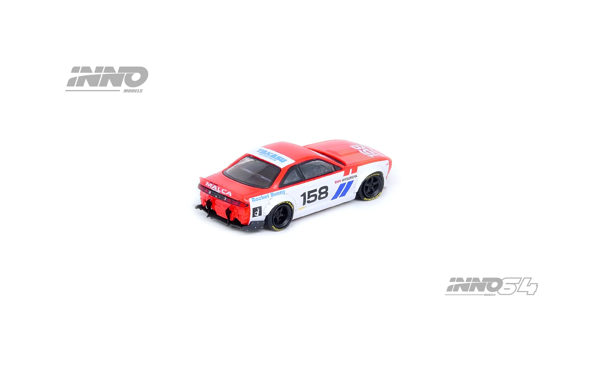 INNO Models 1:64 Nissan Silvia S14 Rocket Bunny Boss Aero BWS Hyoukoya - Image 4