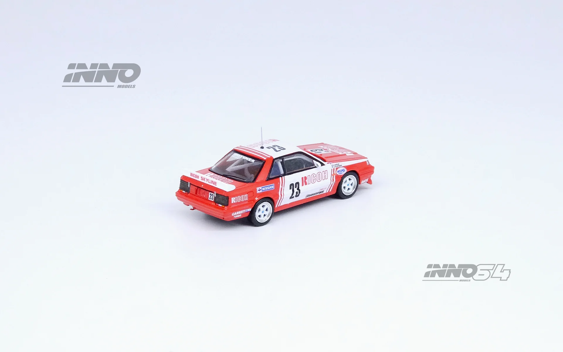 INNO Models 1:64 Nissan Skyline GTS-R (R31) #23 "Ricoh" JTCC 1988 - Image 2