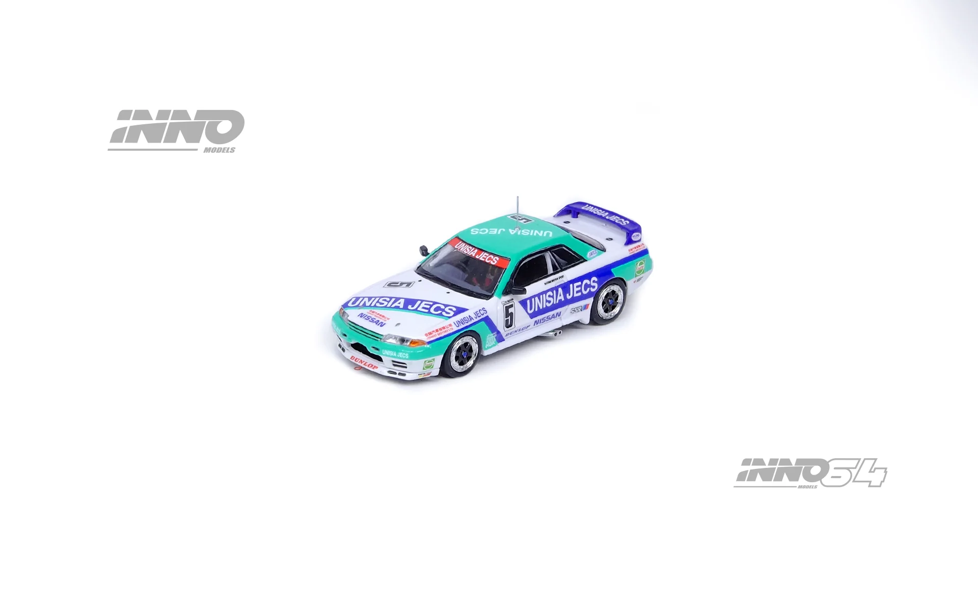 INNO Models 1:64 Nissan Skyling GTS-R (R32) #5 "UNISIA JECS" Macau Guia Race 1992 - Masahiro Hasemi