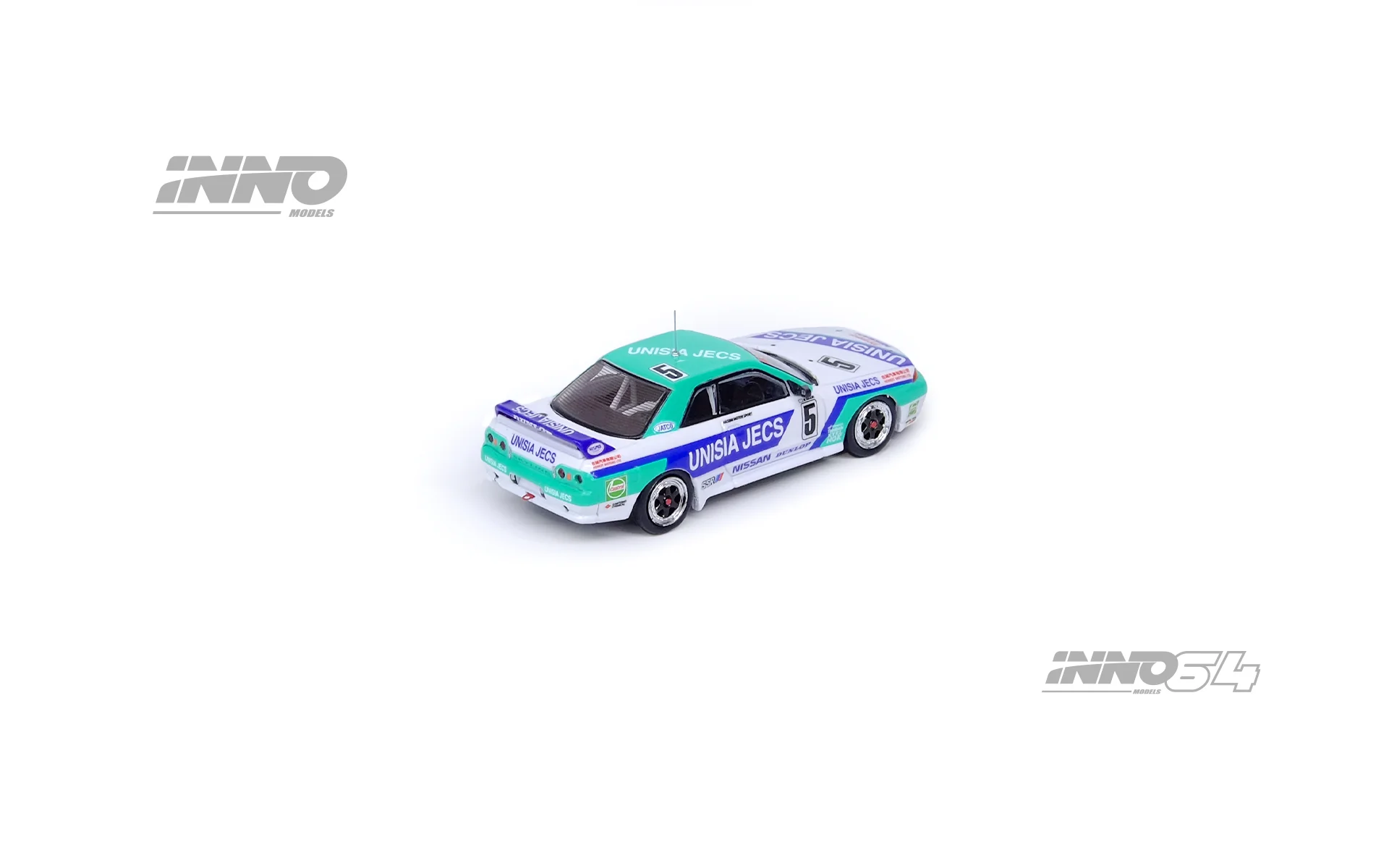 INNO Models 1:64 Nissan Skyling GTS-R (R32) #5 "UNISIA JECS" Macau Guia Race 1992 - Masahiro Hasemi - Image 2
