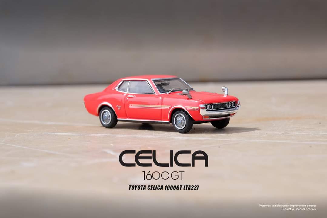 INNO Models 1:64 Toyota Celica (TA22) 1600 GTV in Red - Image 2