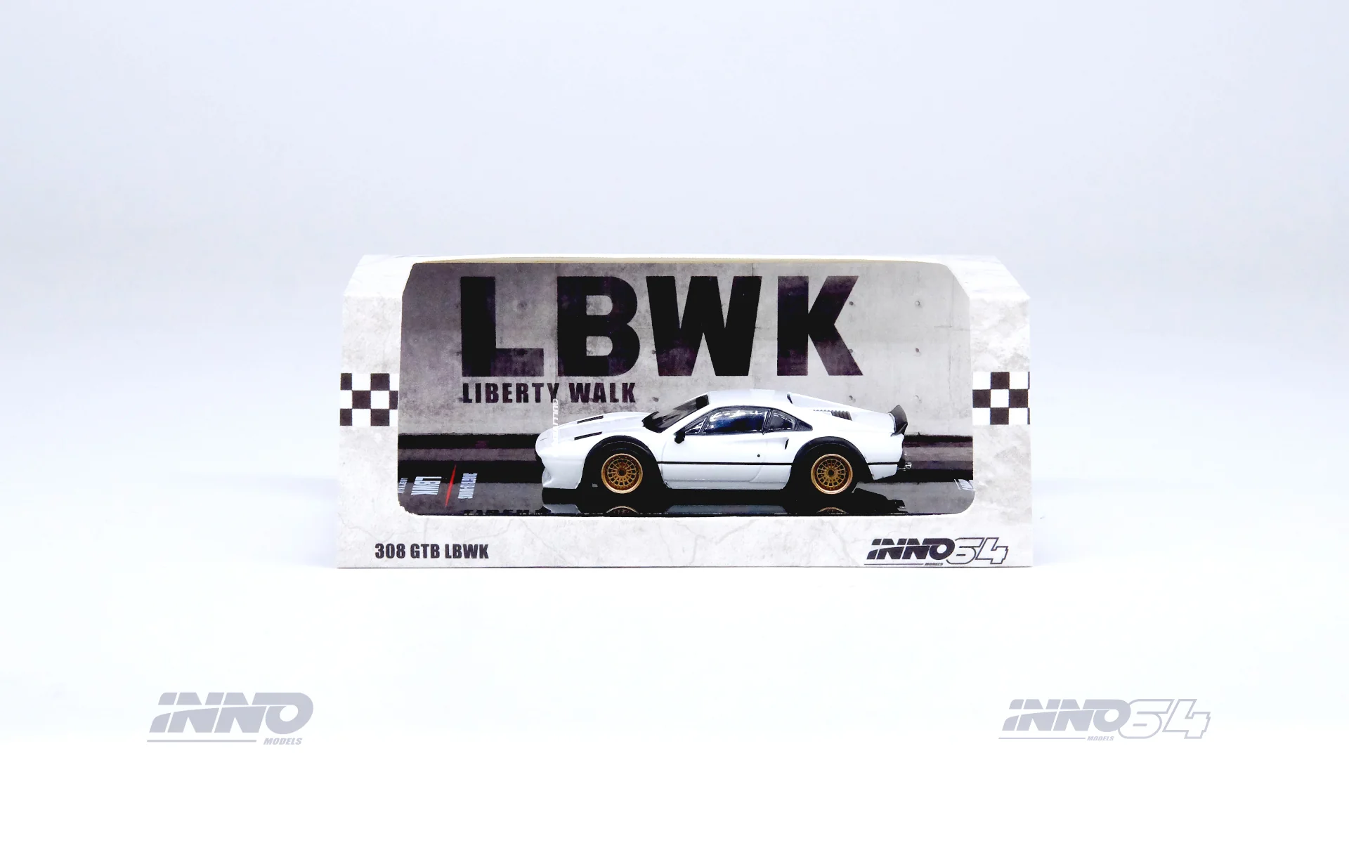 INNO64 1:64 Ferrari 308 GTB Liberty Walk in White - Image 4